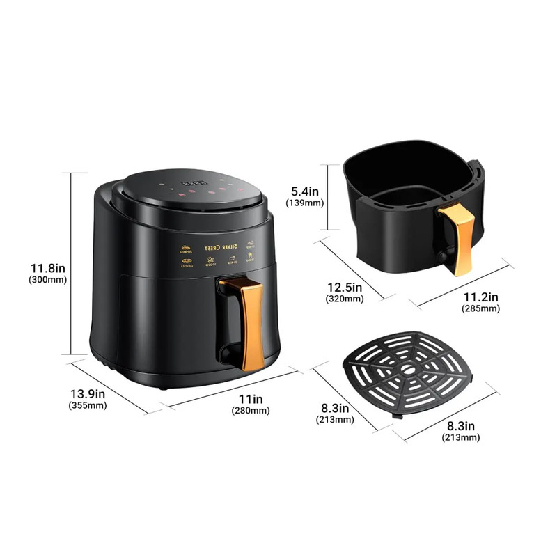 سرخکن بدون روغن 10 لیتر سیلور کرست-4000 وات- مدلSC_1080