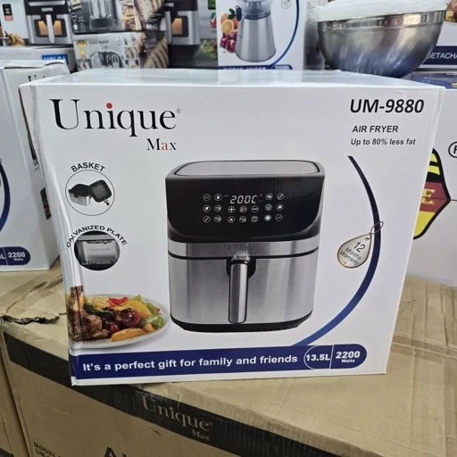 سرخکن دوالمنت 13.5 لیتر یونیک مکس - تمام استیل دارای سبد جداشونده-2200 وات مدل UM-9880