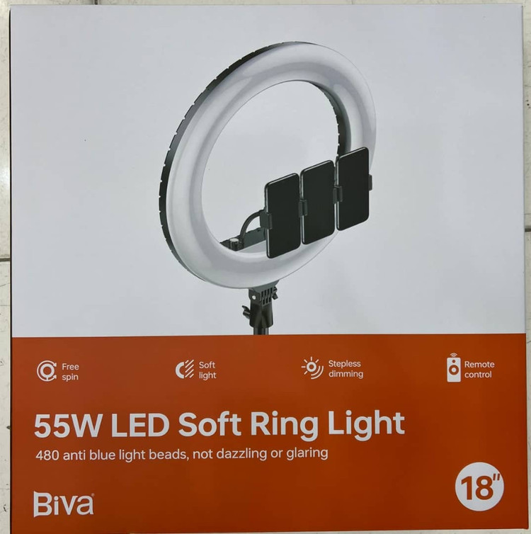 رینگ لایت بیوا مدل Biva RL-02 55W سایز ۲۱ اینچ+ همراه با سه پایه