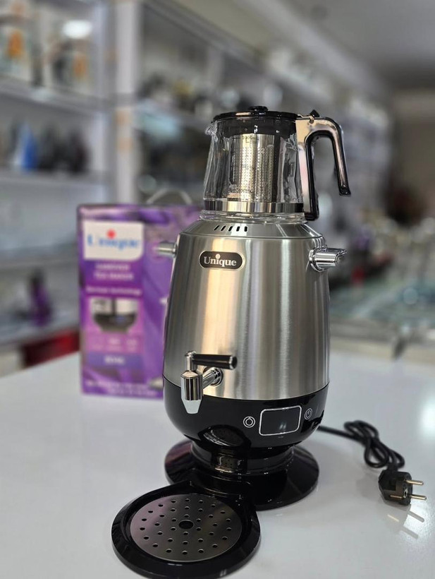 سماور برقی ۴ لیتری3500 وات یونیک استیل مدلunique 8046