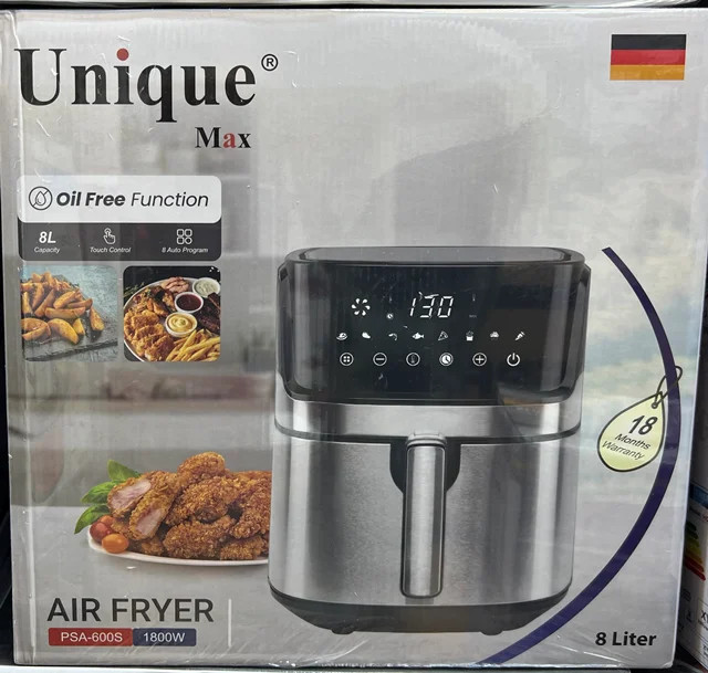 سرخکن بدون روغن ۸ لیتر یونیک مکس- مدل PSA-600