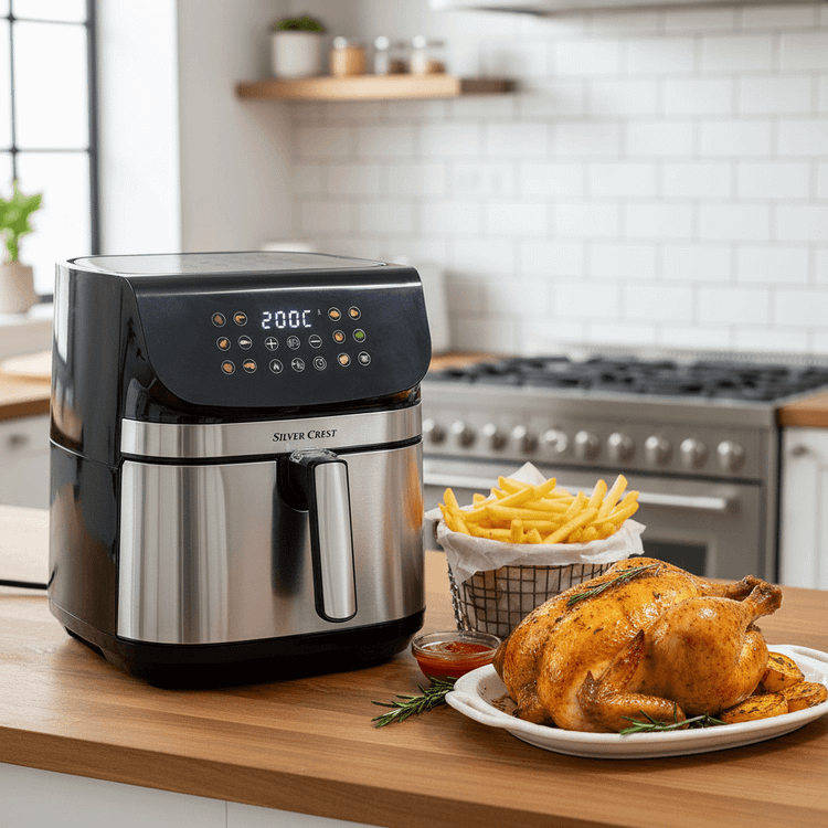 سرخ کن سیلورکرست دوالمنت ساخت آلمان مدل 2024 با ظرفیت 12.5 لیتر و بدنه تمام استیل