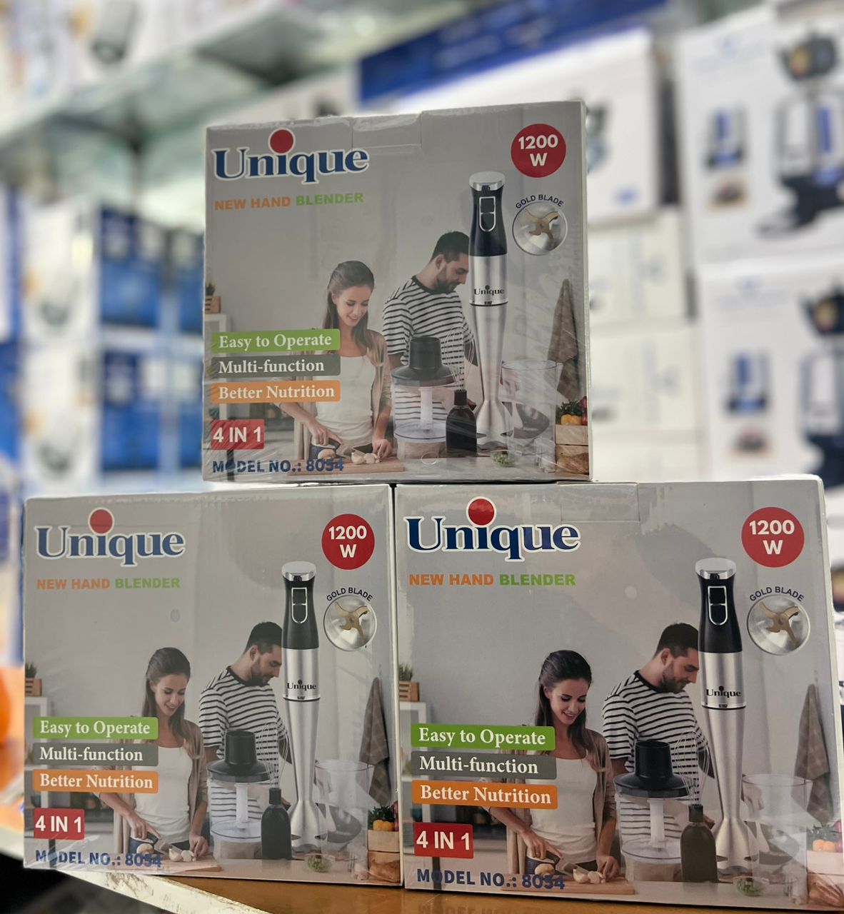 گوشتکوب چهارکاره تیغه طلایی یونیک