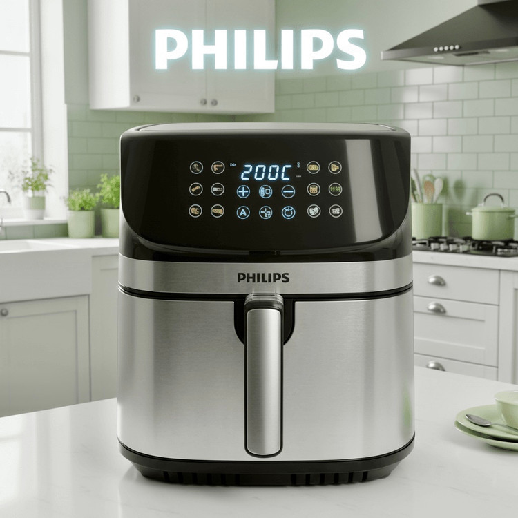 سرخکن 14 لیتر دو المنت فیلیپس- تمام استیل سبددار مدل PH-9298