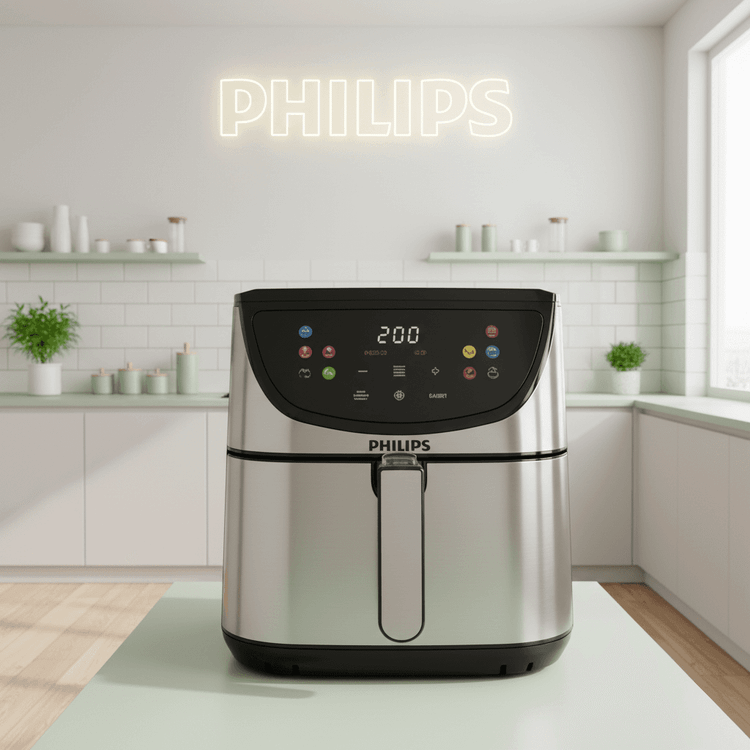 سرخکن رژیمی دوقلو فیلیپس مدل PH9220، ظرفیت 12 لیتر، تمام استیل، سبد جداشونده