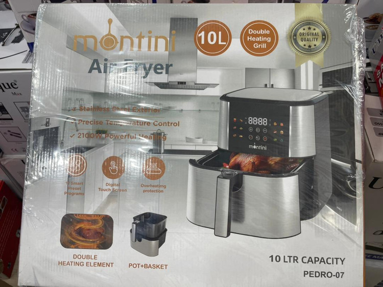 سرخ کن دوالمنت 10 لیتر مونتینی- توان 2100 وات مدل PEDRO-07