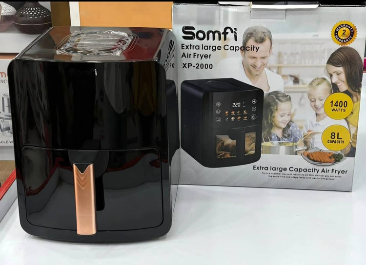 سرخکن هشت لیتر جلو شیشه ای سامفی- 1400 وات مدل XP-2000