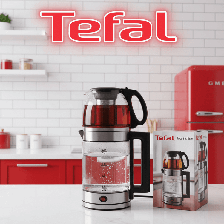 چای ساز روهمی تفال مدل TF-124، دارای قابلیت وارمر