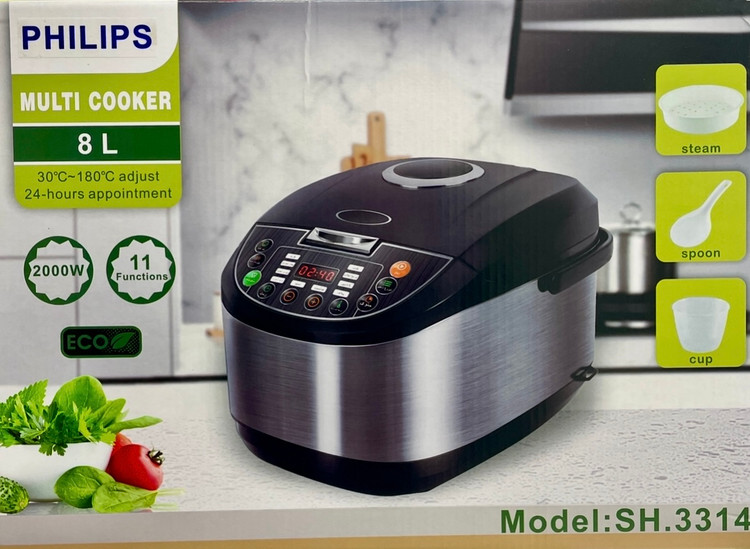 مولتی کوکر ۸ لیتری فیلیپس - مدل SH-3314