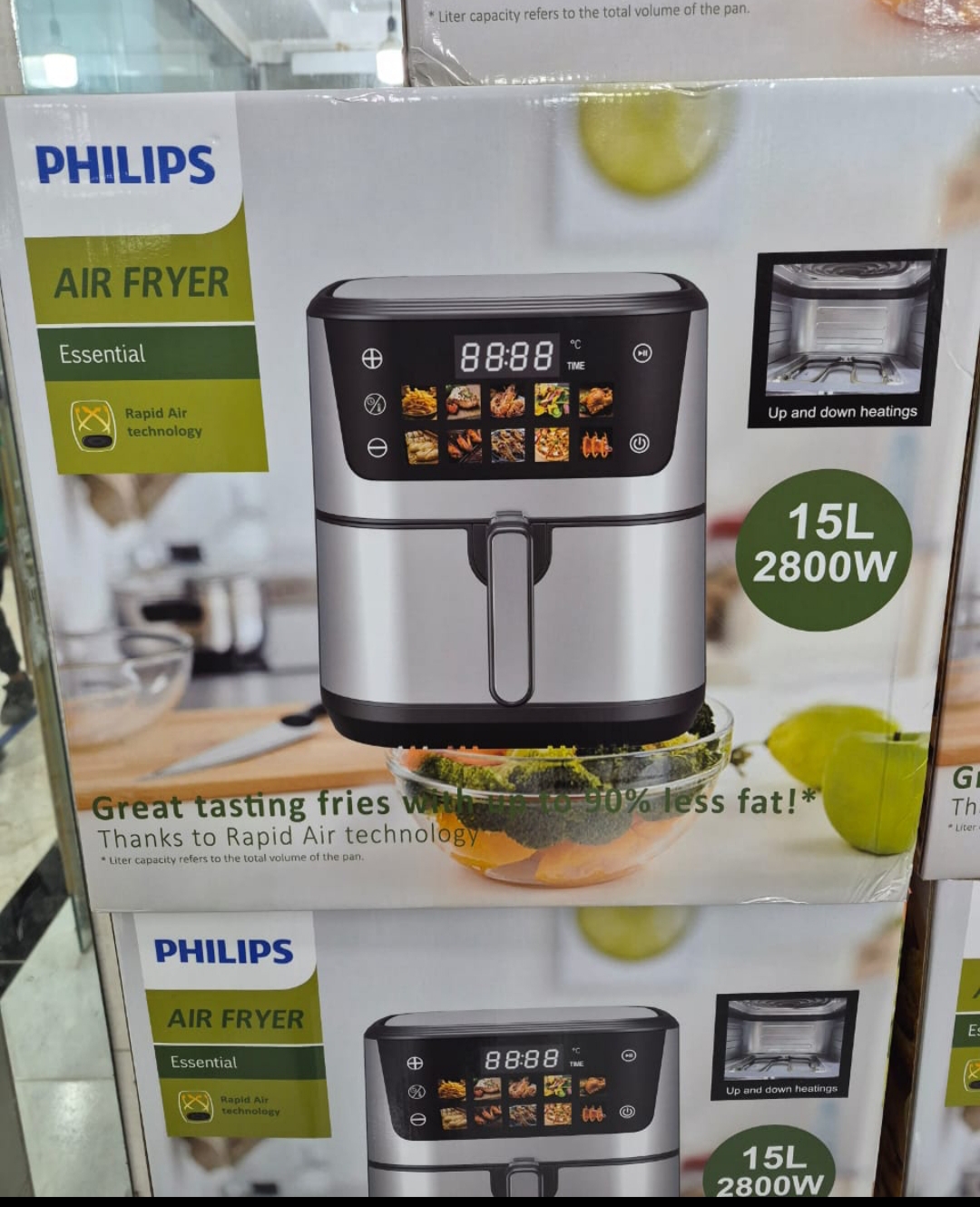 سرخ کن دو المنت 15 لیتر فیلیپس تمام استیل توان 2800 وات مدل 2026