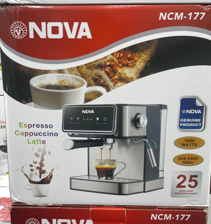اسپرسو ساز تمام لمسی نوا- فشار بخار 25 بار-مدل NCM_177
