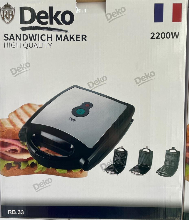 ساندویچ ساز سه کاره دکو فرانسه- قدرت 3200 وات - مدل RB-33