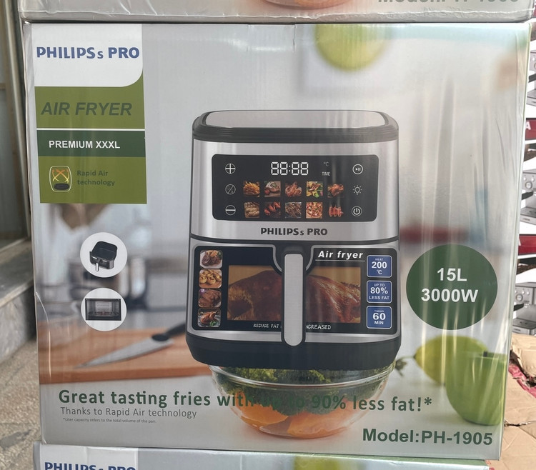 سرخکن بدون روغن دوالمنت فیلیپس پرو- ظرفیت 15 لیتر- توان 3000 وات مدل PH-1905