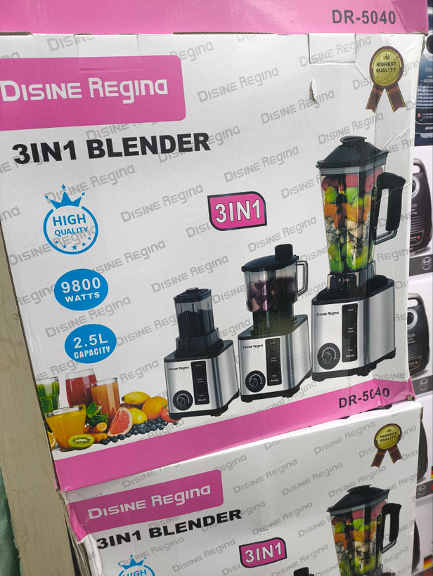غذاساز 3 کاره پایه استیل دسینی- توان 9800 وات مدل DR-5040