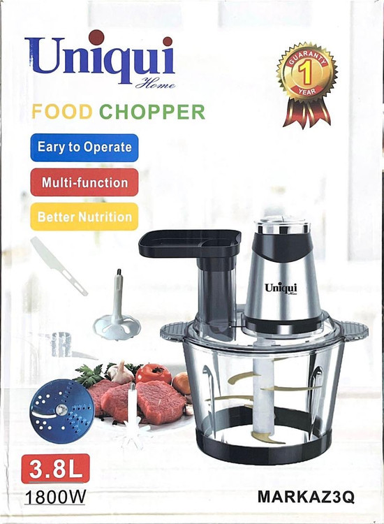خردکن و سالاد ساز 5 کاره یونیک- ظرفیت 3/8 لیتری قدرت 1800W وات مدل MARKAZ3Q