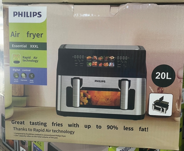 سرخ کن دوقلو فیلیپس- ظرفیت 20 لیتری تمام استیل قدرت 3500W وات- مدل HD-9270