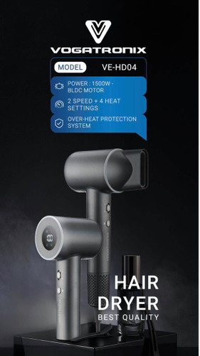 سشوارحرفه ای ووگاترونیکس- 1500 وات مدل VE-HD04