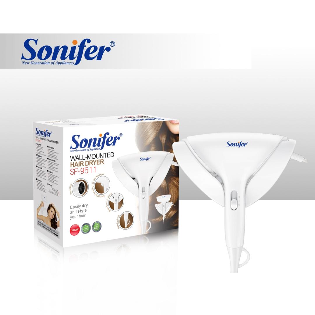 سشوار دیواری سونیفر مدل SF-9511 | توان 1600 وات | مناسب خانه، هتل و سالن |