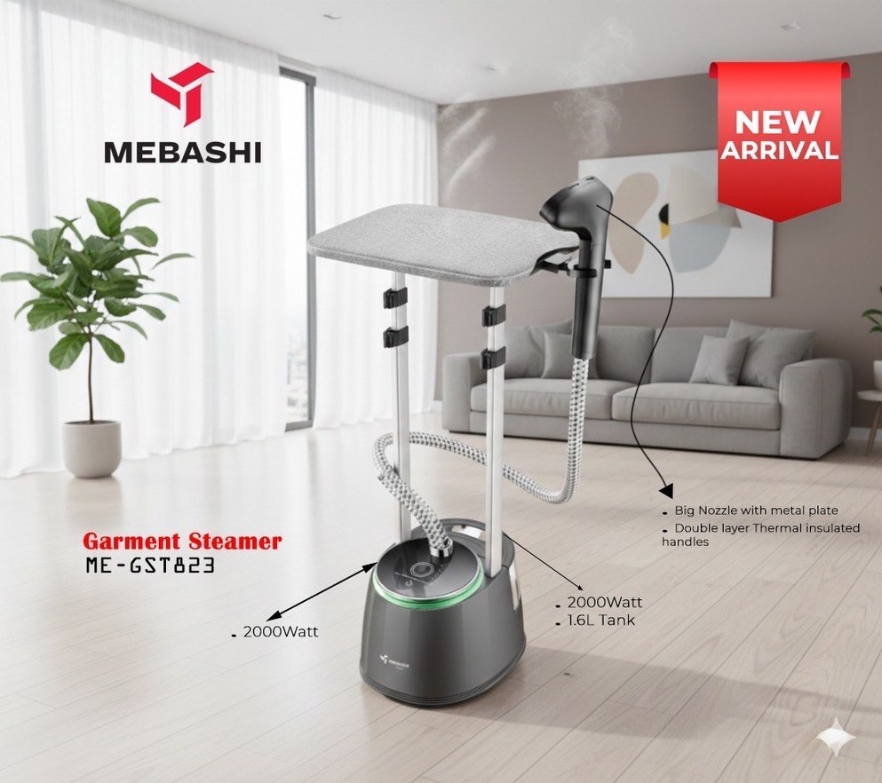 اتو بخارگر ایستاده مباشی مدل ME-GST823 ا Mebashi ME-GST823