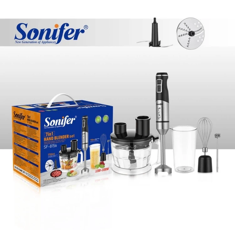 گوشت‌کوب برقی ۷ کاره سونیفر مدل SF-8156 | توان 1200 تا 1500 وات