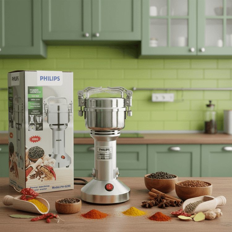 آسیاب صنعتی فیلیپس-ظرفیت 150 گرمی قدرت دستگاه 2800W وات مدل PH-6298